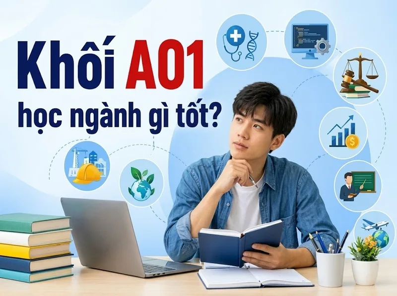Chọn ngành phù hợp sau khi hiểu A01 gồm những môn nào