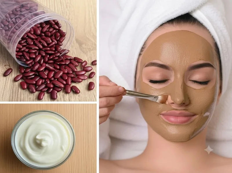 Bột đậu đỏ hỗ trợ làm sạch bề mặt và giúp da mịn màng hơn