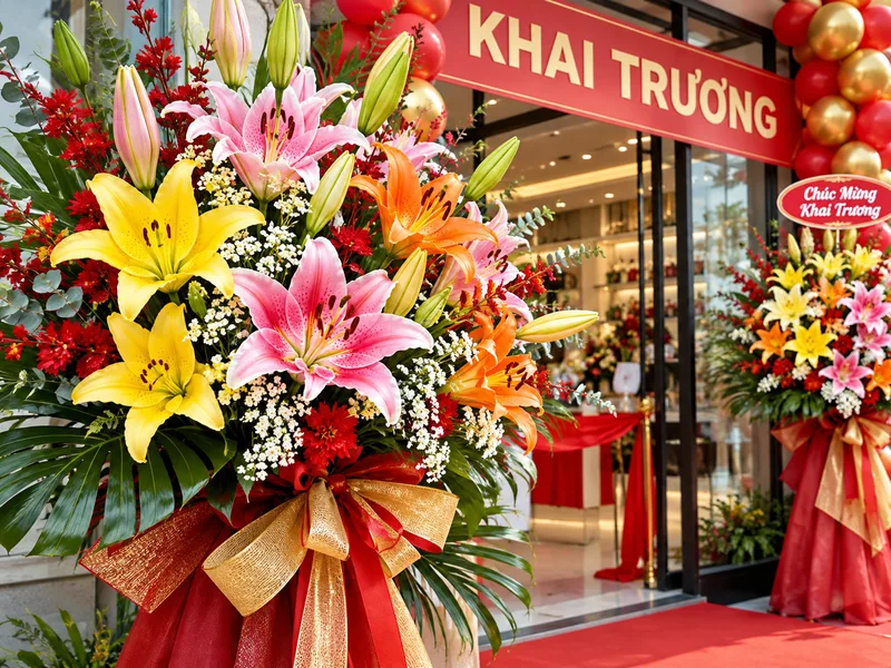 Hoa ly được dùng trong lễ cưới, khai trương và các sự kiện trang trọng
