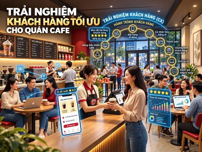 Marketing quán cafe hiệu quả chú trọng trải nghiệm và khách hàng quay lại.